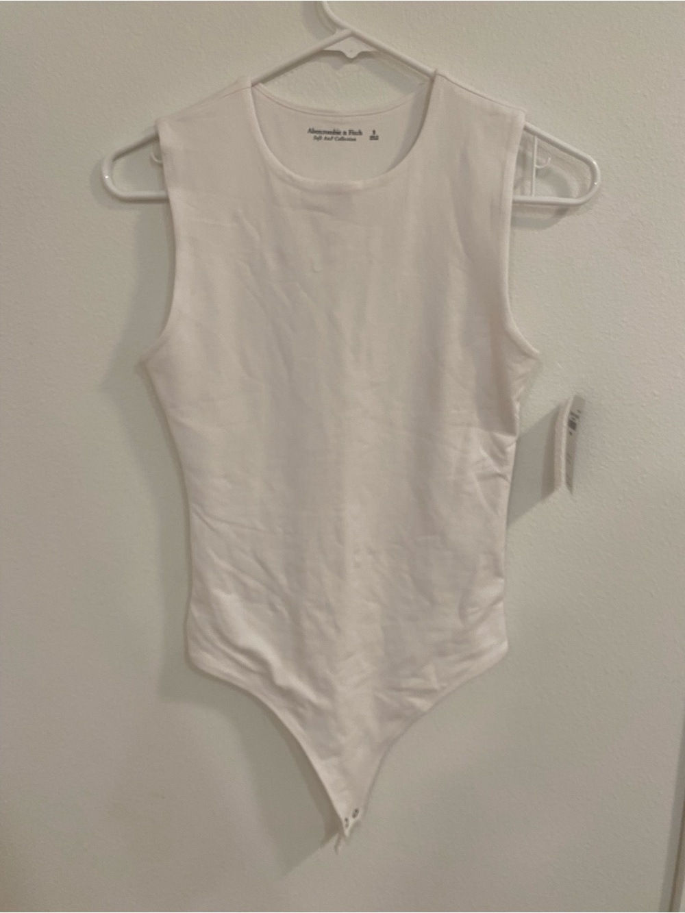Abercrombie & Fitch White Sleeveless  Bodysuit